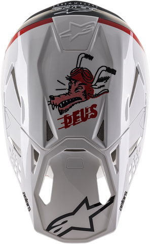 ALPINESTARS Supertech M8 Helmet - Deus Ex Machina - MIPS - Black/White/Red - 2XL 8302120-1203-2X