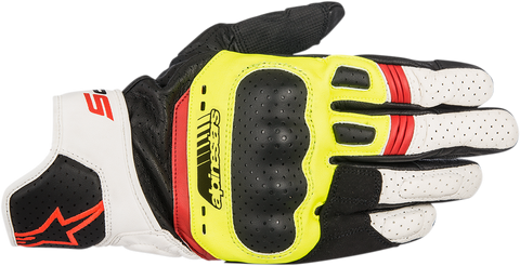 ALPINESTARS SP-5 Gloves - Black/Yellow/White/Red - Medium 3558517-1503-M