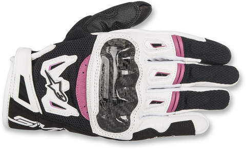 ALPINESTARS Stella SMX-2 Air Carbon V2 Gloves - Black/White/Pink - Small 3517717-1239-S