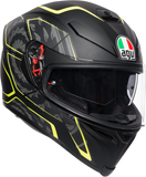 AGV K5 S Helmet - Tornado - Black/Yellow Fluo - ML 210041O2MY00408