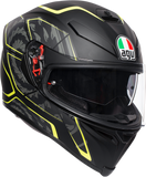 AGV K5 S Helmet - Tornado - Black/Yellow Fluo - 2XL 210041O2MY00411