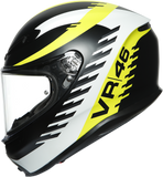 AGV K6 Helmet - Rapid 46 - Black/Yellow - Small 216301O0NY00105