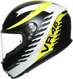 AGV K6 Helmet - Rapid 46 - Black/Yellow - MS 216301O0NY00106