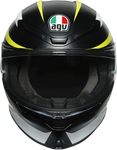 AGV K6 Helmet - Rapid 46 - Black/Yellow - MS 216301O0NY00106