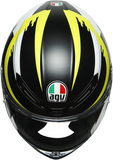 AGV K6 Helmet - Rapid 46 - Black/Yellow - MS 216301O0NY00106