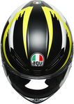 AGV K6 Helmet - Rapid 46 - Black/Yellow - ML 216301O0NY00108