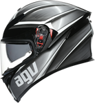AGV K5 S Helmet - Tempest - Black/Silver - Large 210041O2MY05109