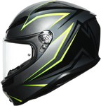 AGV K6 Helmet - Flash - Gray/Black/Lime - MS 216301O2MY01106