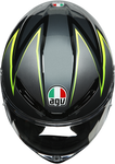 AGV K6 Helmet - Flash - Gray/Black/Lime - MS 216301O2MY01106