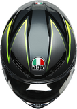 AGV K6 Helmet - Flash - Gray/Black/Lime - XL 216301O2MY01110