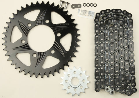 Sprocket/Chain Kit Stl/Alu 15/43t Blk Rx3 520 112l Blk