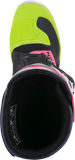 ALPINESTARS Tech 3S Boots - Black/Blue/Pink/White/Yellow - US 4 2014018-1176-4
