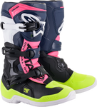 ALPINESTARS Tech 3S Boots - Black/Blue/Pink/White/Yellow - US 5 2014018-1176-5