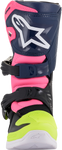 ALPINESTARS Youth Tech 3S Boots - Black/Blue/Pink - US 10 2014518-1176-10