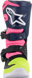 ALPINESTARS Youth Tech 3S Boots - Black/Blue/Pink - US 10 2014518-1176-10