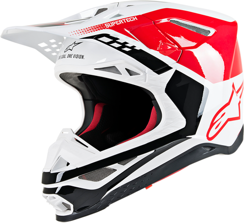 ALPINESTARS Supertech M8 Helmet - Triple - MIPS - Red/White Glossy - Small 8301319-3182-SM