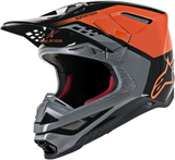 ALPINESTARS Supertech M8 Helmet - Triple - MIPS - Orange/Mid Gray/Black Glossy - Small 8301319-4184-SM