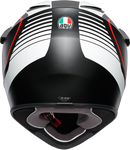 AGV AX9 Helmet - Matte Black/White/Red - MS 7631O2LY003006