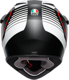 AGV AX9 Helmet - Matte Black/White/Red - Large 7631O2LY003009