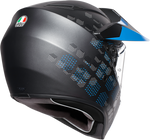 AGV AX9 Helmet - Matte Black/Cyan - Large 7631O2LY006009