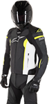 ALPINESTARS Missile Leather Jacket - Black/White/Yellow - US 40 / EU 50 3100118-1260-50