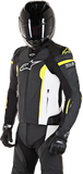 ALPINESTARS Missile Leather Jacket - Black/White/Yellow - US 40 / EU 50 3100118-1260-50