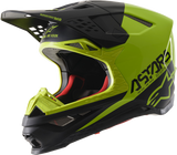 ALPINESTARS Supertech M8 Helmet - Echo - MIPS® - Black/Yellow - 2XL 8302621-1158-2X