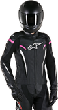 ALPINESTARS Stella GP Plus R v2 Leather Jacket - Black/White/Pink - US 4 / EU 40 3110517-1039-40