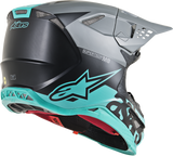 ALPINESTARS Supertech M8 Helmet - Radium - MIPS - Black Matte/Mid Gray/Teal - XL 8301519-1306-XL