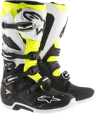 ALPINESTARS Tech 7 Enduro Boots - Black/White/Fluorescent Yellow - US 7 2012114-125-7