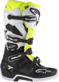 ALPINESTARS Tech 7 Enduro Boots - Black/White/Fluorescent Yellow - US 7 2012114-125-7