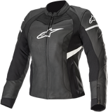 ALPINESTARS Stella Kira Leather Jacket - Black/White - US 14 / EU 50 3112019-12-50