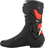 ALPINESTARS SMX+ Boots - Black/White/Red Fluorescent - US 11.5 / EU 46 2221019-1231-46