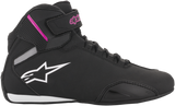 ALPINESTARS Women's Sektor Shoes - Black/Pink - US 8 251571910398