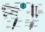 LEGEND SUSPENSION Standard AXEO Front Suspension - 49 mm - Trike '19+ 0414-0588