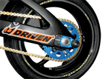 DRIVEN RACING Axle Block Sliders - Suzuki - Blue DRAX-102-BL