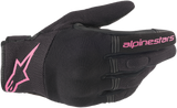 ALPINESTARS Women's Copper Gloves - Black/Pink - Large 3598420-1039-L