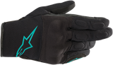 ALPINESTARS Stella S-Max Gloves - Black/Teal - Large 3537620-1170-L