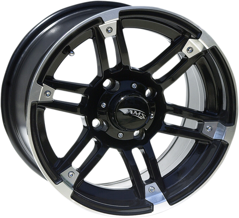 AMS Wheel - Front/Rear - Machined Black - 14x7 - 4/110 - 5+2 4730-031AB