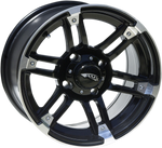 AMS Wheel - Front/Rear - Machined Black - 14x7 - 4/4 - 3+4 0230-0760