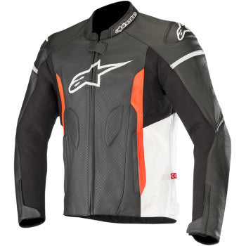 ALPINESTARS Faster Airflow Leather Jacket - Black/White/Red - US 46 / EU 56 3103618-1231-56