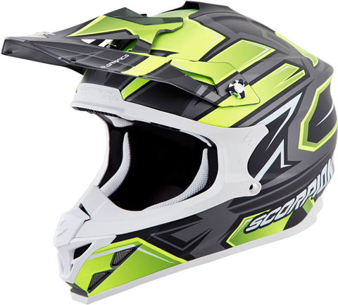 Vx 35 Off Road Helmet Finnex Silver/Neon Md