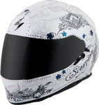 Exo T510 Full Face Helmet Azalea White/Silver Xs