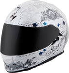 Exo T510 Full Face Helmet Azalea White/Silver Sm