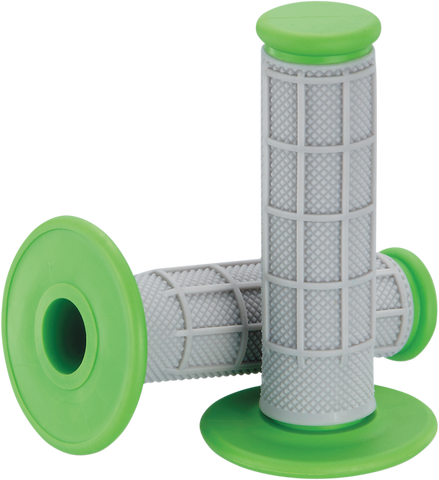 MOOSE RACING Grips - Qualifier - Half Waffle - Green 1MG0715-EGM