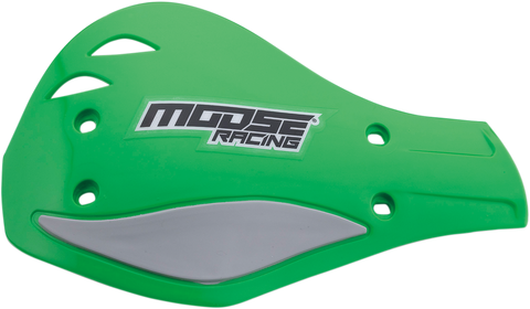 MOOSE RACING Handguards - Deflector - Green/Silver M51-129