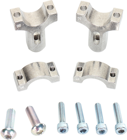 MOOSE RACING Handguard Clamp - Aluminum - Silver 50-014S