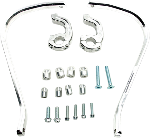 MOOSE RACING Handguards - Contour - 7/8" - Silver 50-5232S