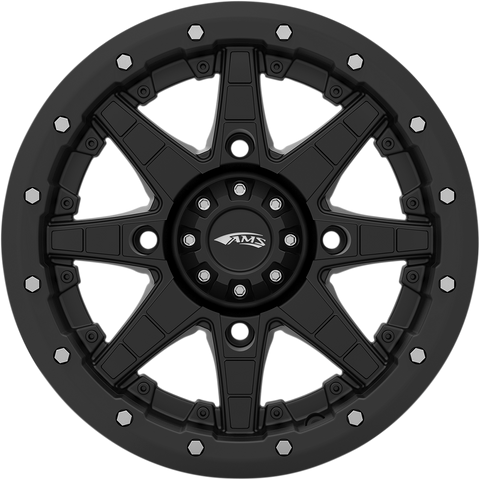 AMS Roll'n 106 Wheel - Front/Rear - Black - 14x7 - 4/110 - 5+2 4752-046AS