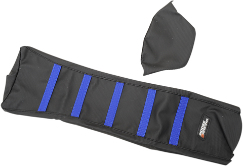 MOOSE RACING Ribbed Seat Cover - Black Cover/Blue Ribs - Yamaha YZF45018-332